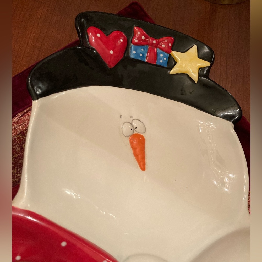 Winter Snowman Platter - Picture 3 of 5